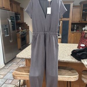Skies Are Blue Charcoal Jumpsuit So Soft!